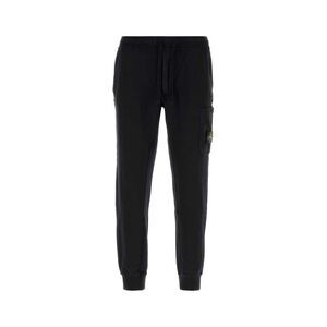 Stone Island Men Black Cotton Joggers